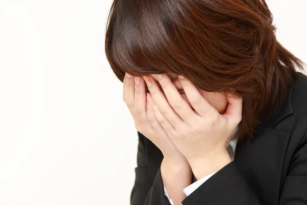 Depressed　businesswoman — Stock Photo, Image